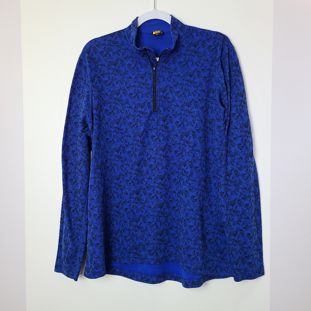 REI 1/4 zip pullover sweater, sz L (PTP 21")